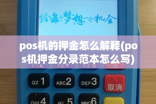 pos机的押金怎么解释(pos机押金分录范本怎么写)