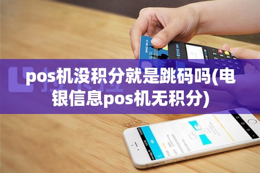 pos机没积分就是跳码吗(电银信息pos机无积分)