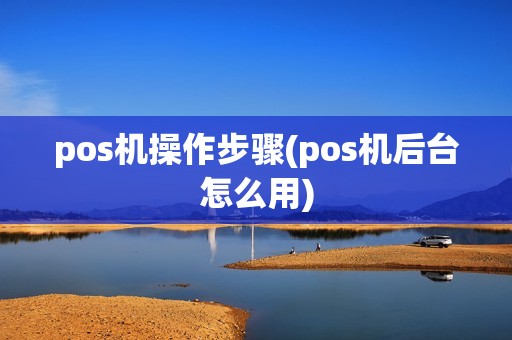 pos机操作步骤(pos机后台怎么用)
