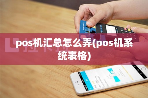 pos机汇总怎么弄(pos机系统表格)