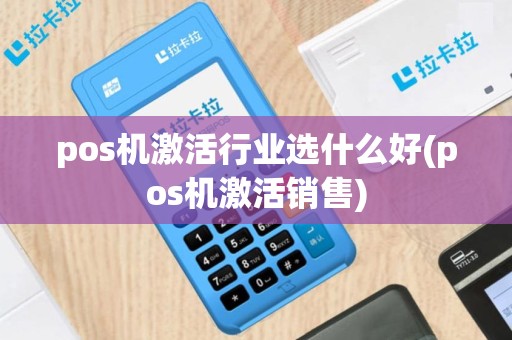 pos机激活行业选什么好(pos机激活销售)