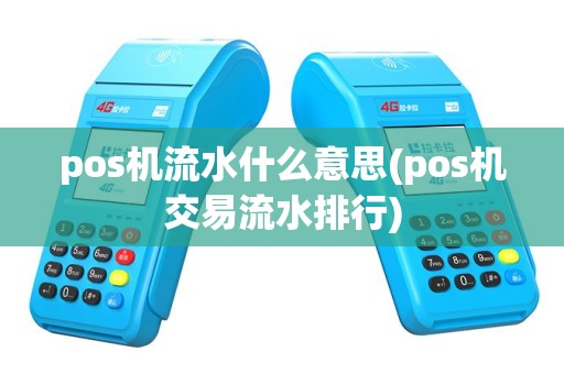 pos机流水什么意思(pos机交易流水排行)