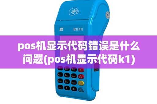 pos机显示代码错误是什么问题(pos机显示代码k1)