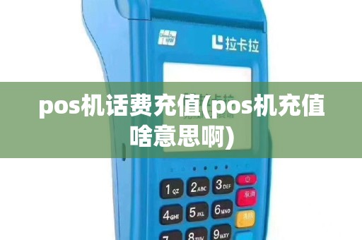 pos机话费充值(pos机充值啥意思啊)