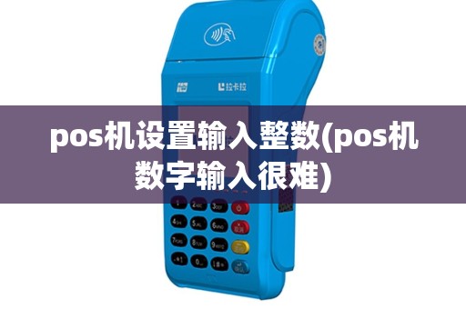 pos机设置输入整数(pos机数字输入很难)
