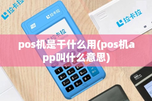 pos机是干什么用(pos机app叫什么意思)