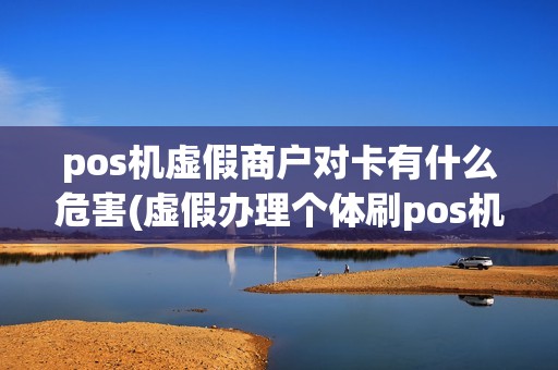 pos机虚假商户对卡有什么危害(虚假办理个体刷pos机)