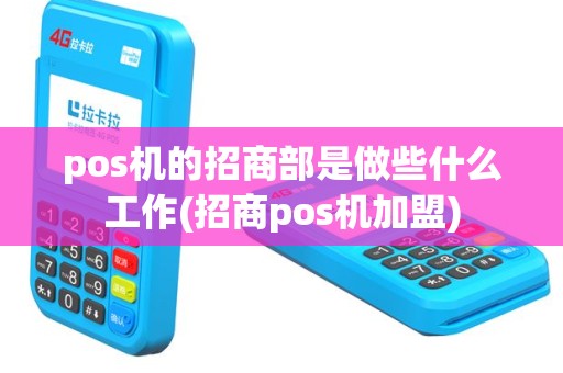 pos机的招商部是做些什么工作(招商pos机加盟)