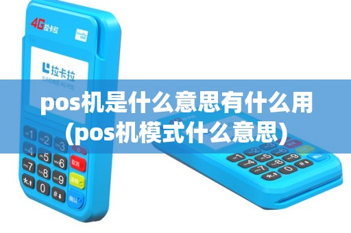 pos机是什么意思有什么用(pos机模式什么意思)