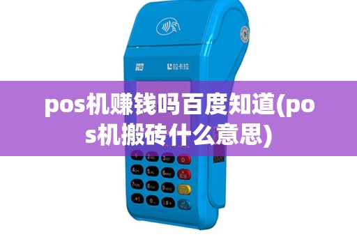 pos机赚钱吗百度知道(pos机搬砖什么意思)