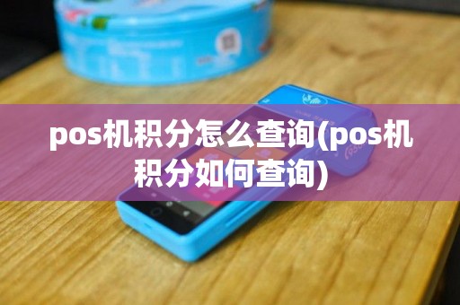 pos机积分怎么查询(pos机积分如何查询)