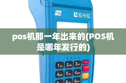 pos机那一年出来的(POS机是哪年发行的)