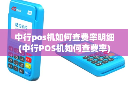 中行pos机如何查费率明细(中行POS机如何查费率)