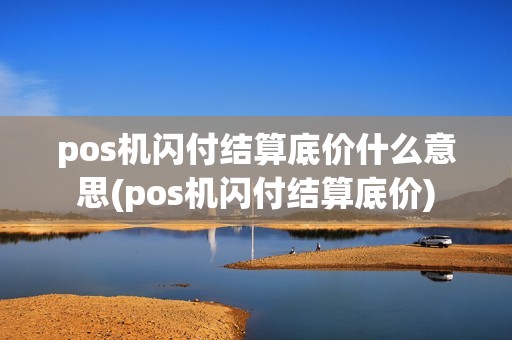pos机闪付结算底价什么意思(pos机闪付结算底价)