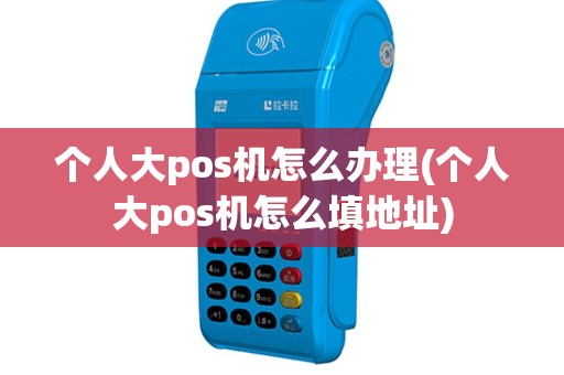个人大pos机怎么办理(个人大pos机怎么填地址)