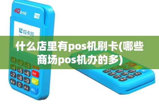 什么店里有pos机刷卡(哪些商场pos机办的多)