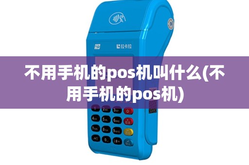 不用手机的pos机叫什么(不用手机的pos机)