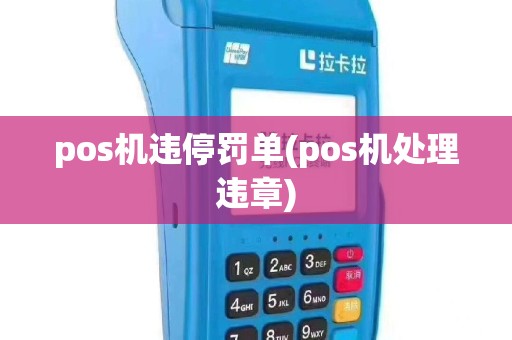 pos机违停罚单(pos机处理违章)