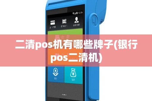 二清pos机有哪些牌子(银行pos二清机)