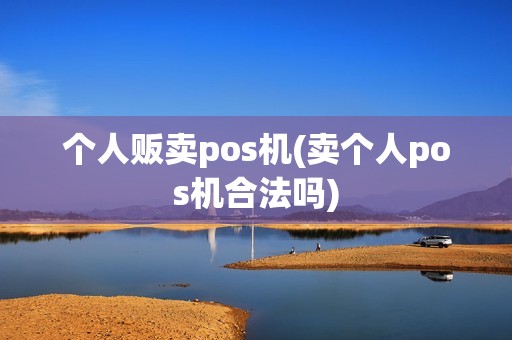 个人贩卖pos机(卖个人pos机合法吗)