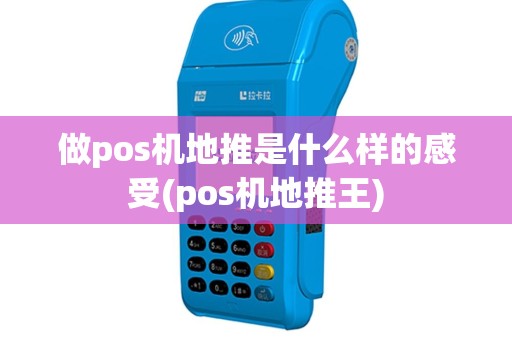 做pos机地推是什么样的感受(pos机地推王)