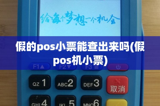 假的pos小票能查出来吗(假pos机小票)