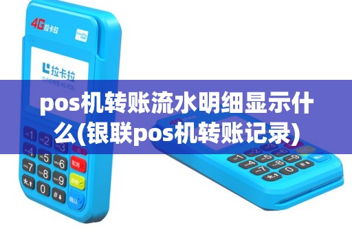pos机转账流水明细显示什么(银联pos机转账记录)