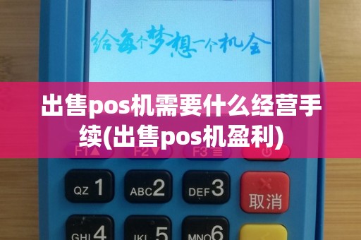出售pos机需要什么经营手续(出售pos机盈利)